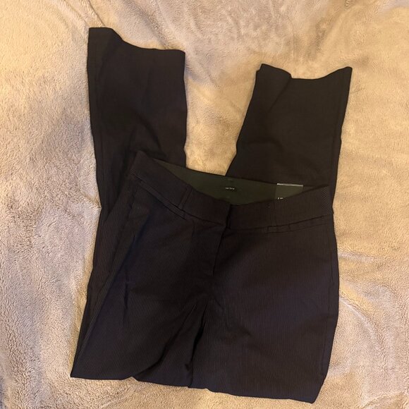 Lane Bryant Women's Plus Size 16 Black Pinstripe Pants Pink Pinstripes NWT Allie - Picture 8 of 13